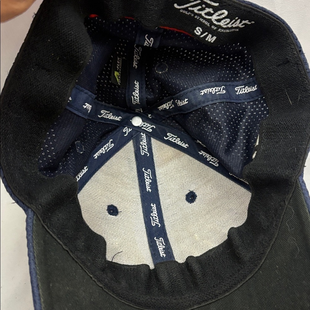 Titleist Pro V1 Fitted Hat Cap Size Small-MediumNew Era Navy Blue - Picture 9 of 9
